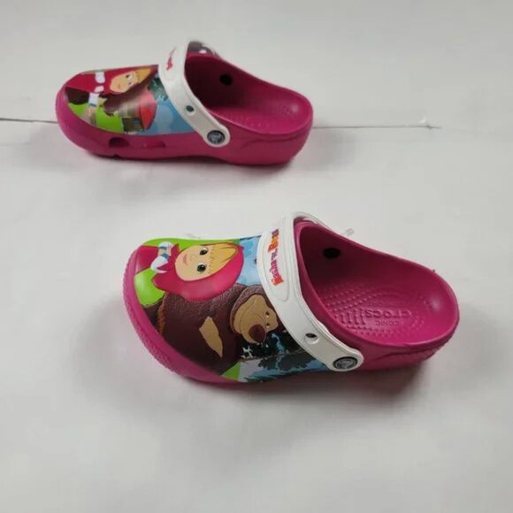 CROCS Marsha and The Bear Clogs Kids Size J1 - Picture 4 of 10